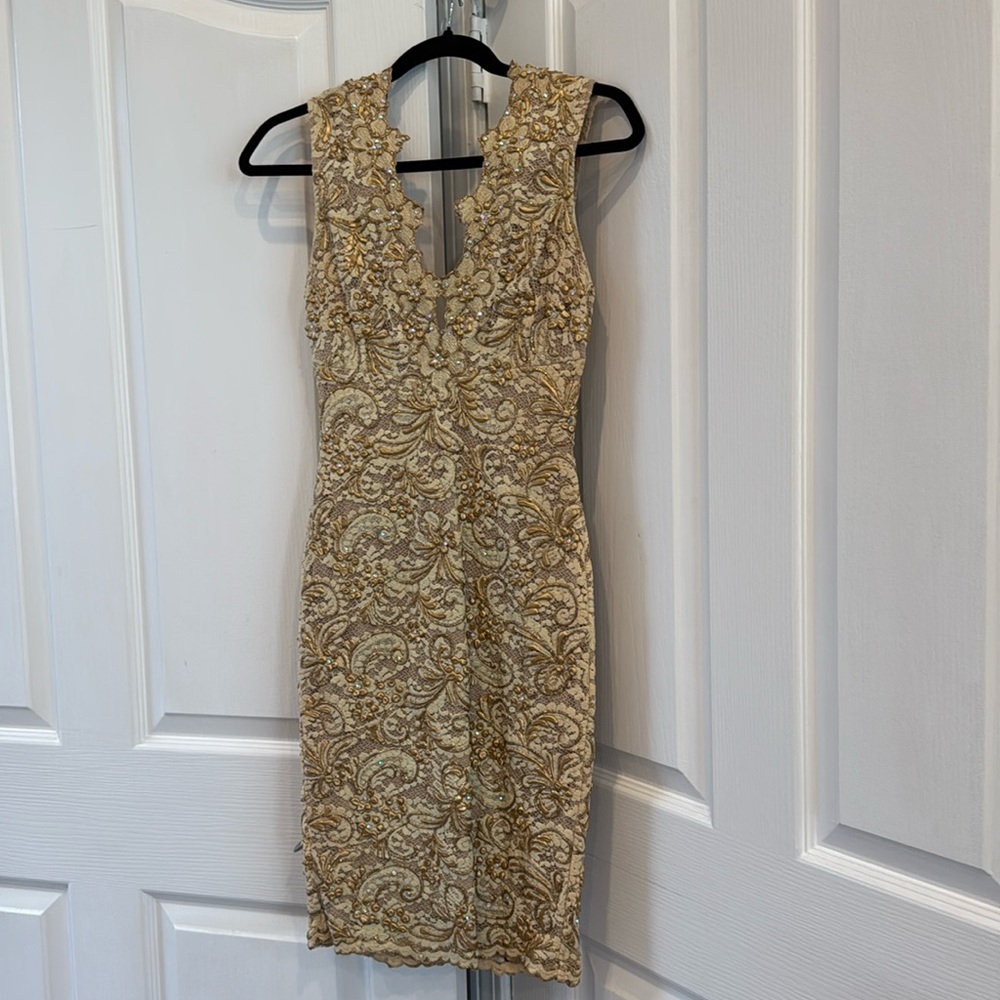 Beautiful Metallic Gold Dress